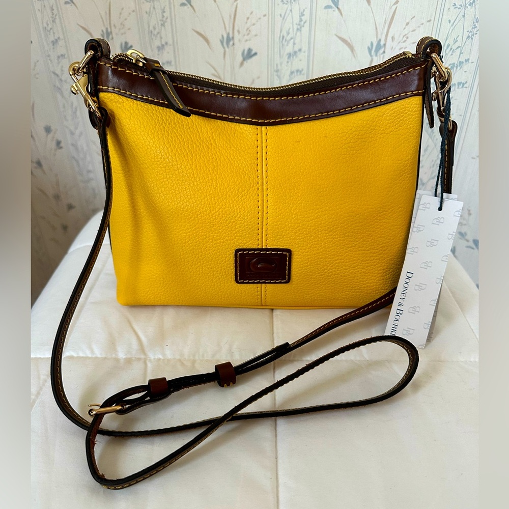 Dooney & Bourke Yellow and Brown Crossbody